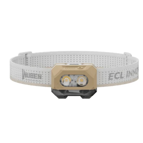 Wuben H4 – Kraftig og Ultralett LED-hodelykt Sand