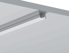 TL Aluminiumsprofil 1715B Profilsett 2m Hvit