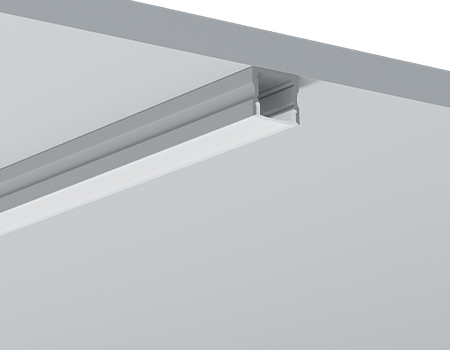 TL Aluminiumsprofil 1715B Profilsett 2m Hvit