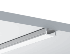 TL Aluminiumsprofil 1707D Profilsett 2m Hvit