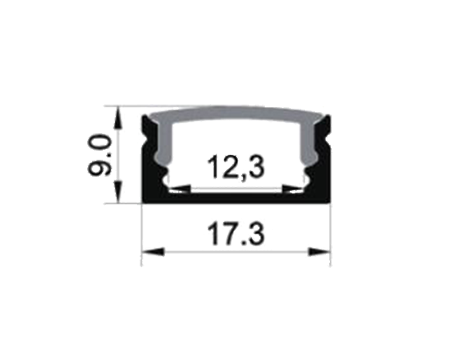 TL ALUP 1707D Profilsett 2m Hvit1