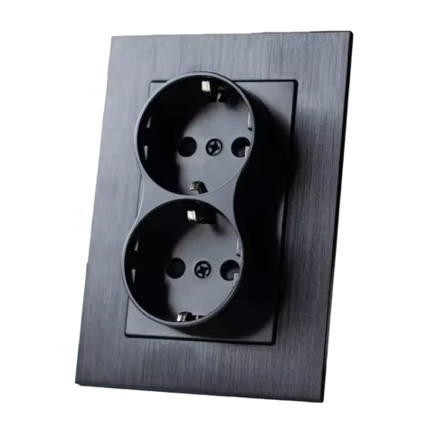 Lysehjem Dobbel Stikkontakt Innfelt jord