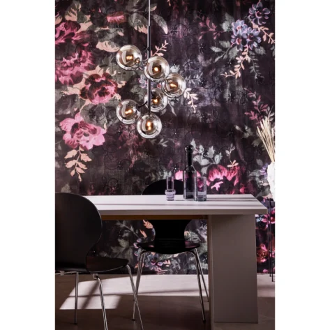 Markslöjd Callisto takpendel røykglass 6 lys