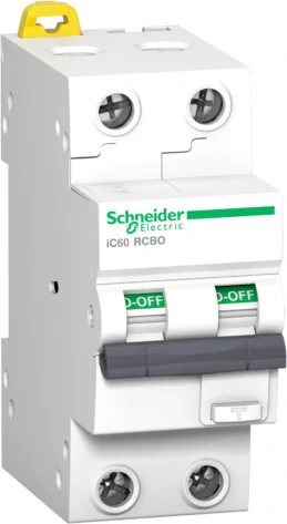 Schneider Jordfeilautomat Acti9 IC60 RCBO 2P 10A 30MA