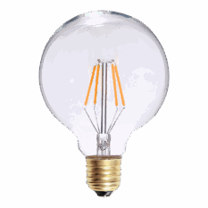 MS Edison Globe Klar 95mm LED E27 4W Dimbar