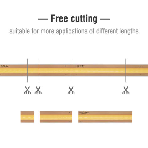 NP COB LED Stripe 2700K – Free Cutting COB 24V 14Wm 2M