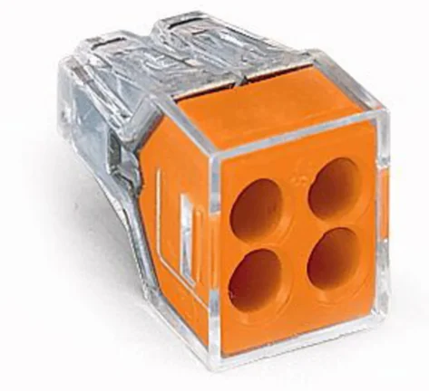 WAGO 4-Leder Innstikklemme 773-108 100 pk