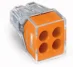 WAGO 4-Leder Innstikklemme 773-108 100 pk
