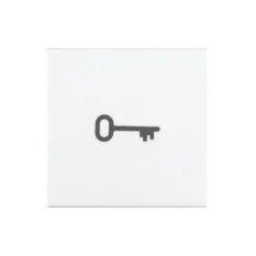 SG Bryterknapp Symbol Nøkkel Hvit