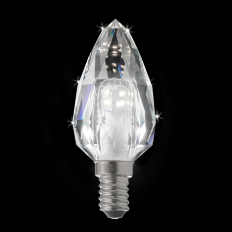 Unison Kronlys Krystall E14 4.3W 4000K Dimbar LED-pære