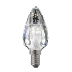 Unison Kronlys Krystall E14 4.3W 4000K Dimbar LED-pære