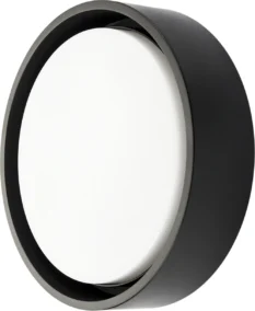 SG Frame Round Maxi Sort 3000K Nødlys