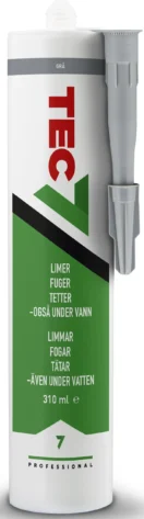 Tec7 Grå 310 ml – Universelt Monteringslim