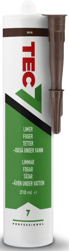 Tec7 Brun 310 ml – Fleksibel Lim og Fugemasse