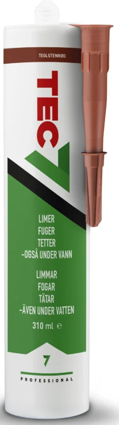 Tec7 Teglstenrød 310 ml – Fleksibelt Fugemasse