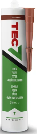 Tec7 Teglstenrød 310 ml – Fleksibelt Fugemasse