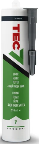 Tec7 Antrasitt 310 ml - Fleksibel Fugemasse