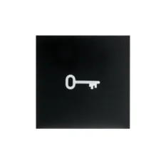 SG Bryterknapp Symbol Nøkkel Sort