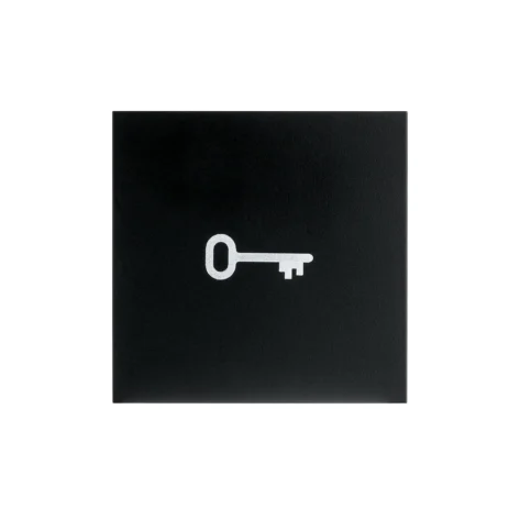 SG Bryterknapp Symbol Nøkkel Sort