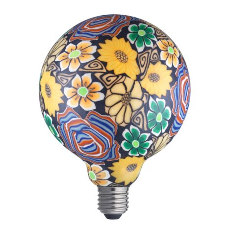 Dekor Globepære Flower 125mm E27 1.6W 2200K Dimbar