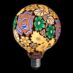 Dekor Globepære Flower 125mm E27 1.6W 2200K Dimbar