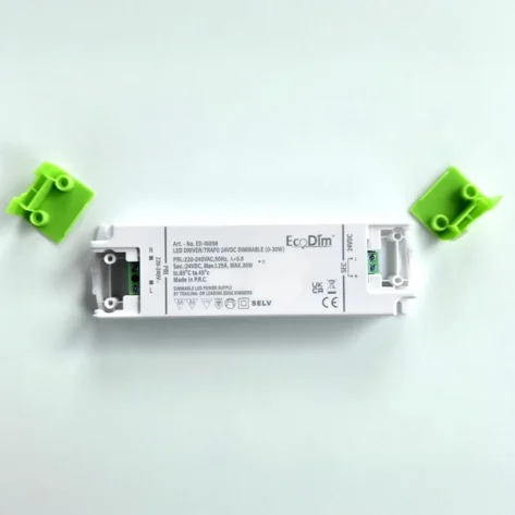 EcoDim Dimbar LED driver- trafo 24V DC 0–30W ED-10098_1