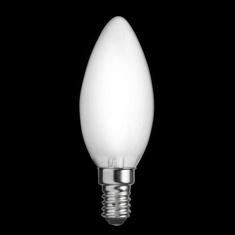 LED Kronelyspære E14 0.8W 2700K Matt 80lm – Unison CLASSIC
