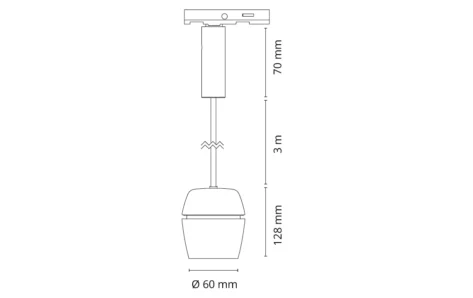 SG Zip Jelsa 1T Pendel Sort 6.5W 2700K – Eksklusiv pendellampe_1