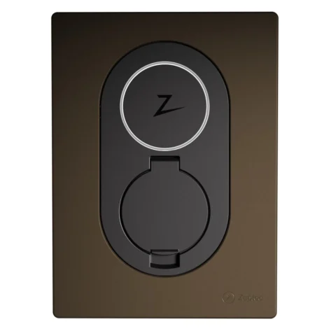 Zaptec Go Frontdeksel Tre Brun – Designdeksel