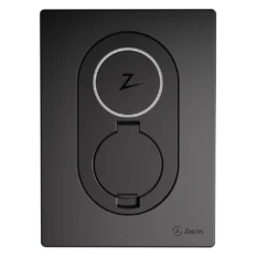 Zaptec Go Frontdeksel Asfalt Sort – Stilrent design