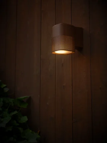 Nordlux Sidara Vegglampe Utendørs E27 IP54 Brun Metall_3
