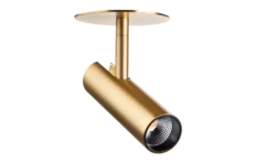 SG Tube Micro R Downlight Messing 15W 2700K
