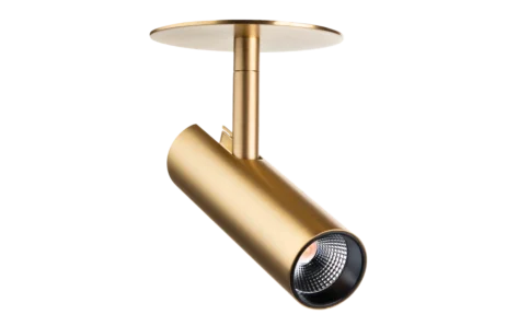 SG Tube Micro R Downlight Messing 15W 2700K