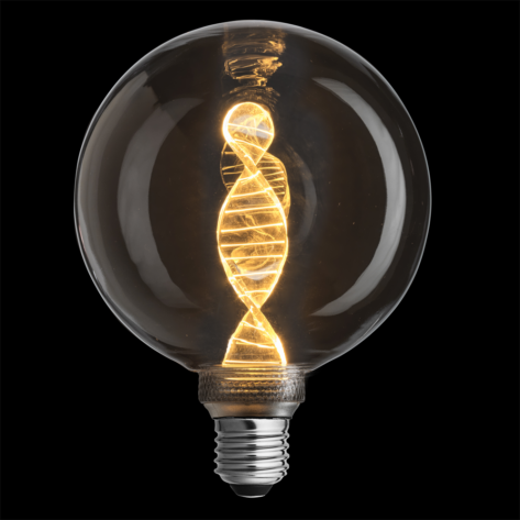Unison DNA Globe dekorpære 125mm E27 3.6W 1800K – 3-steg