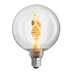 Unison DNA Globe dekorpære 125mm Klar E27 3.6W 1800K – 3-steg