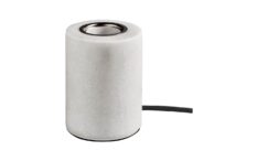 Unison Marble Bordlampe White Silk Matt E27 1.8m tekstilkabel