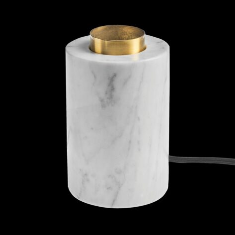Unison Marble Bordlampe White Silk Matt E27