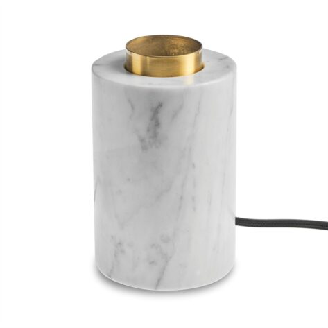 Unison Marble Bordlampe White Silk Matt E27
