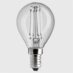 UNI-WHITE Klot Klar E14 2W 2700K Dimbar