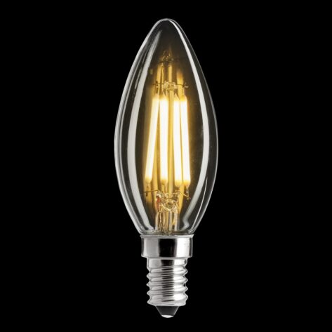 Unison UNI-WHITE Kronelys Klar E14 2W 2700K Dimbar_1