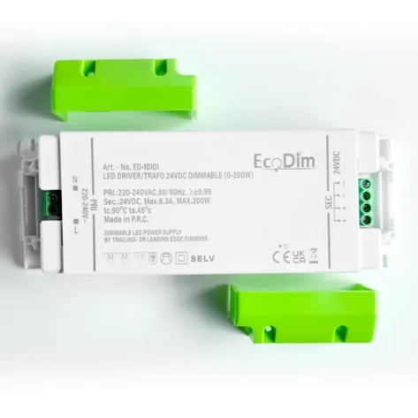 EcoDim LED Driver 24V DC Dimbar 0–200W ED-10101_1
