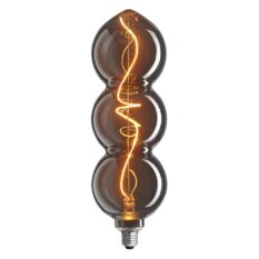 Unison TRIPLE NERO E27 1800K 4W 3-steg dimbar