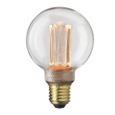 Unison E27 LED 3.5W 1800K dimbar glob 80mm klar