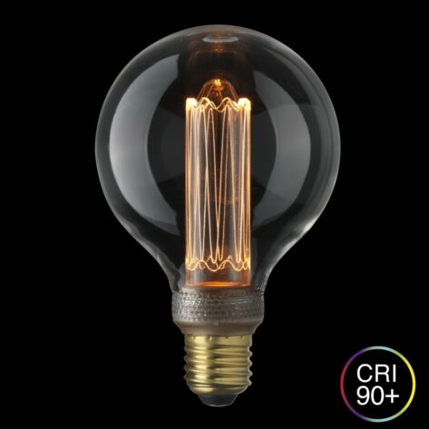 LED glob E27 100mm 1800K dimbar 3,5W klar Unison