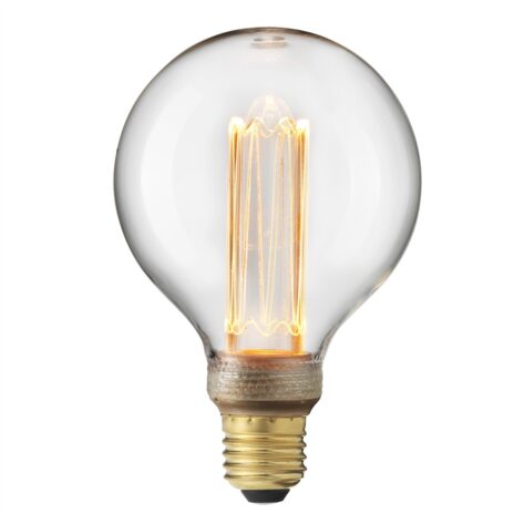 LED glob E27 100mm 1800K dimbar 3,5W klar Unison