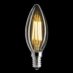 UNI-WHITE Kronelys Klar E14 4W 2700K Dimbar_1
