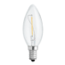 UNI-LEDISON kronelys klar E14 1W 2700K