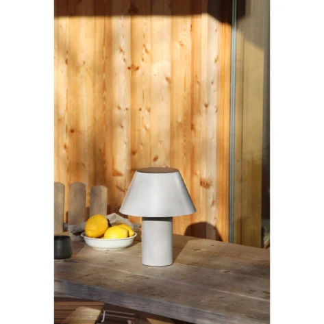 Markslöjd VIVO grå – solcelle bordlampe_1