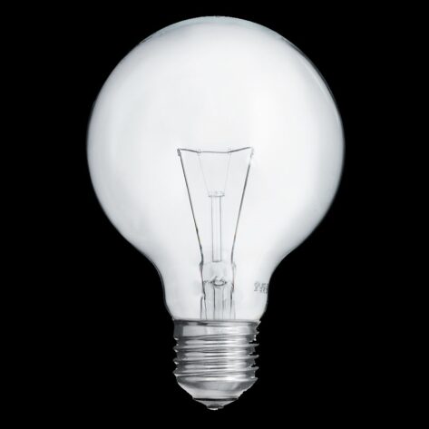 Unison Glob 80mm klar E27 25W – dekorativ globepære