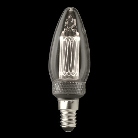 Unison UNI-K Vit Kronljus Klar E14 2,3W 3000K Dimbar
